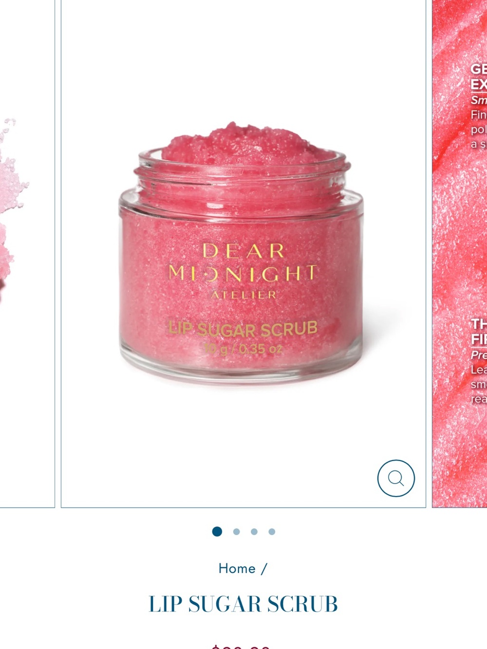 Dear Midnight Atelier Lip Sugar Scrub - Bright Pink